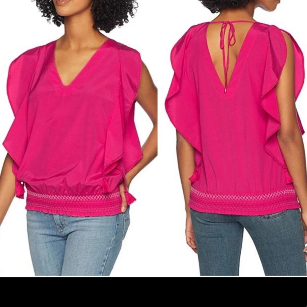 Trina Turk cancun top sleeveless pink XS NWT